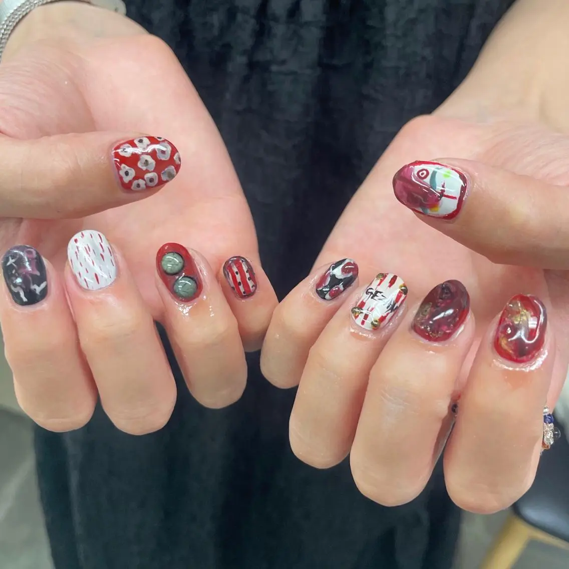 ネイル アートネイル ジェルネイル ニュアンスネイル スカルプネイル nailstudio eviz新宿店のネイルデザイン