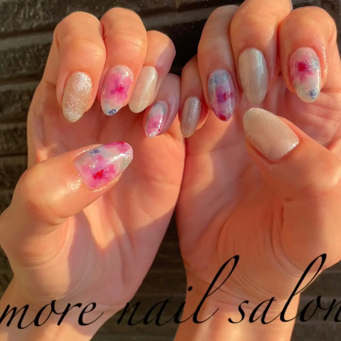 ネイル マグネットネイル ニュアンスネイル nail salon moreのネイルデザイン