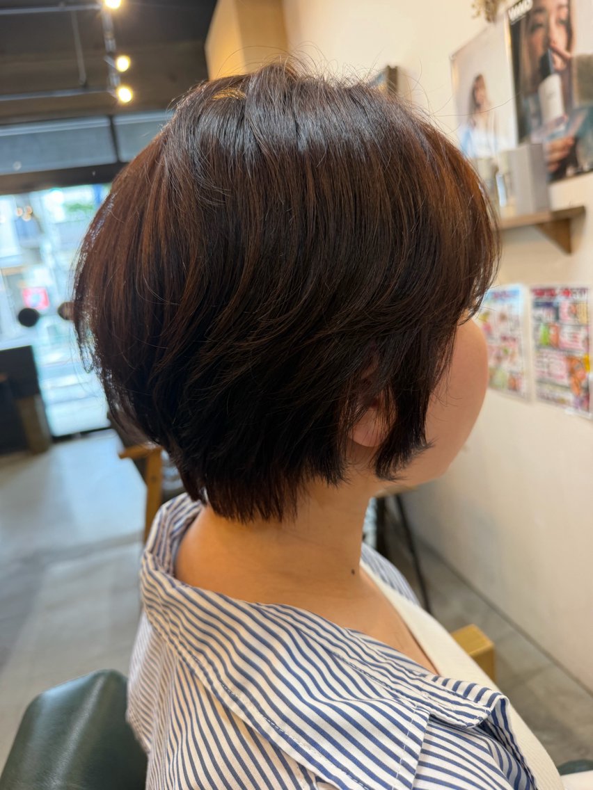 ショート カラー 須内星良/南台 /ショート/艶カラーのヘアスタイル