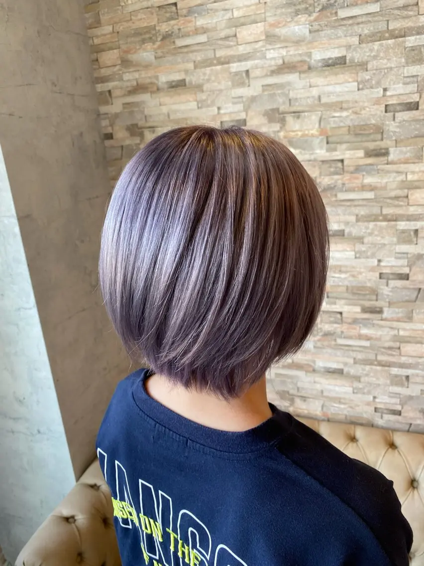 カラー シルバー ヘアカラー サイトウ 南柏のヘアスタイル
