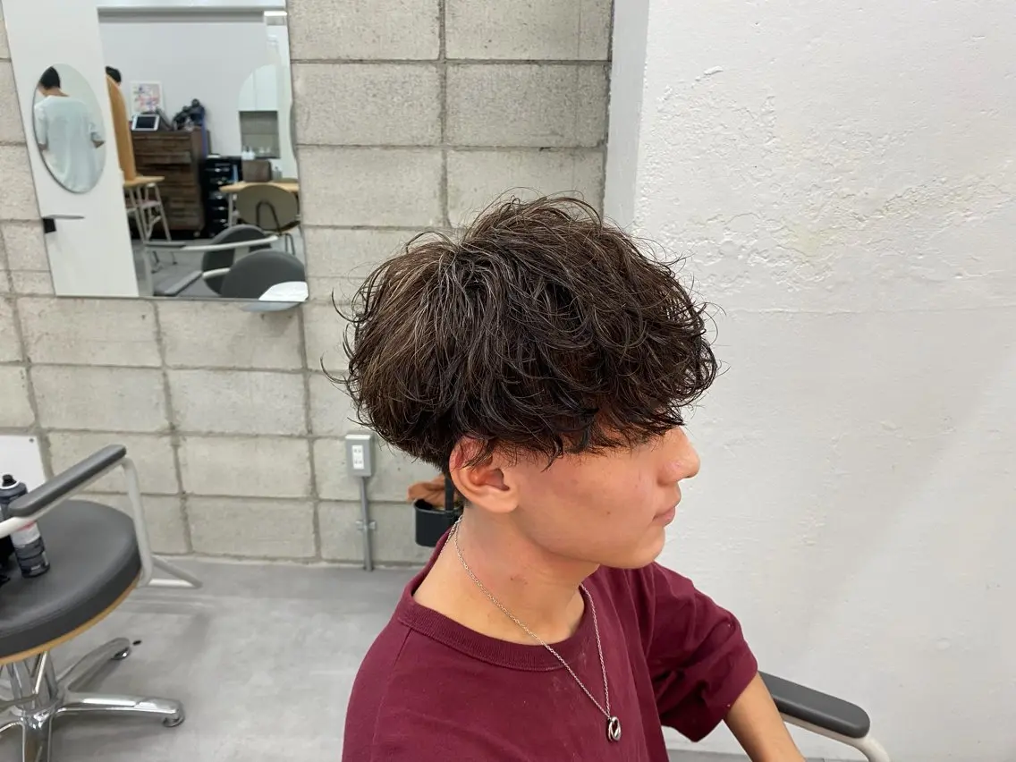パーマ メンズ メンズパーマ カット パーマ メンズパーマ外屋敷 航のヘアスタイル