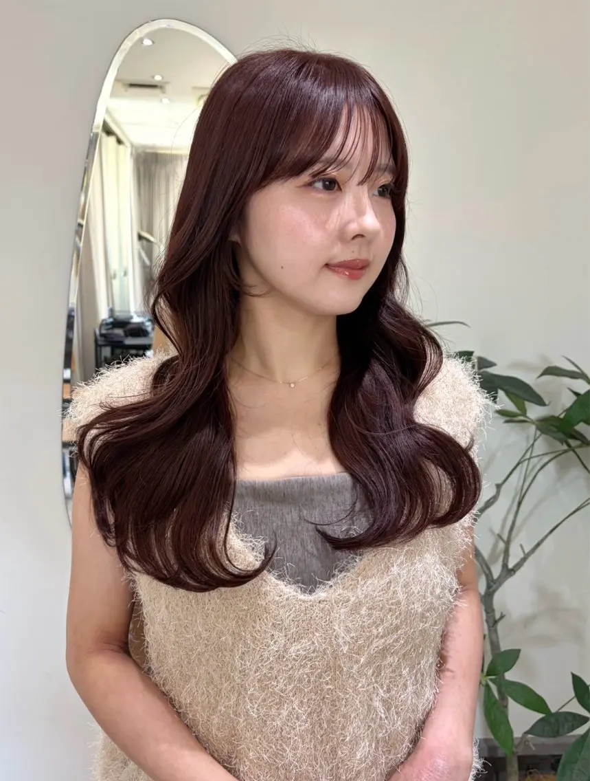 セミロング カラー カット ヘアカラー トリートメント nakahara madokaのヘアスタイル