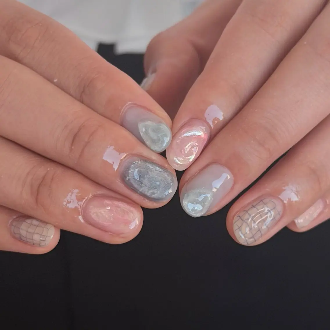 ネイル ハンドネイル 🎀フェイ フェイ🫧💗のネイルデザイン