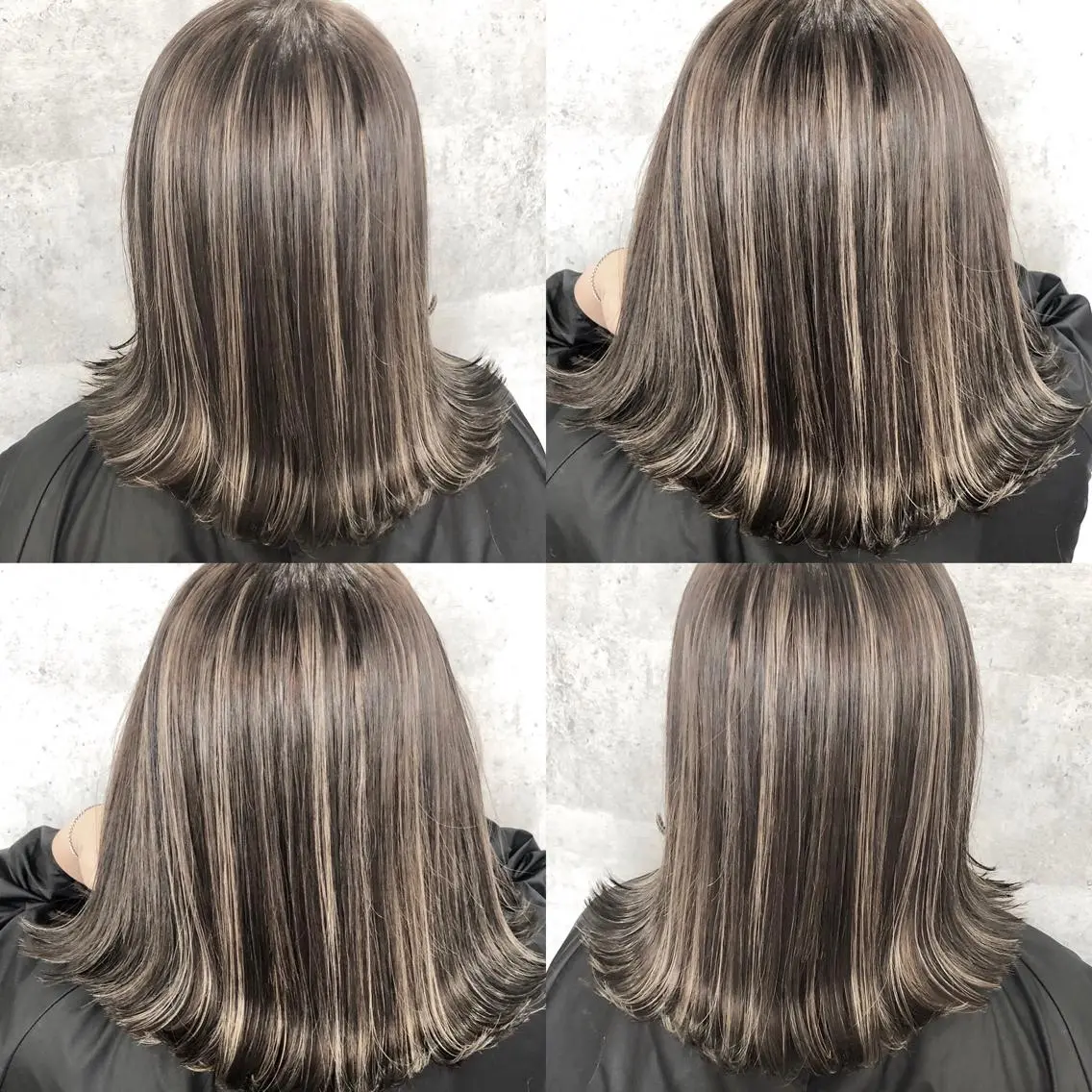 セミロング カラー ハイライトカラー ハイライト ✨MiL✨ ✨心斎橋✨のヘアスタイル