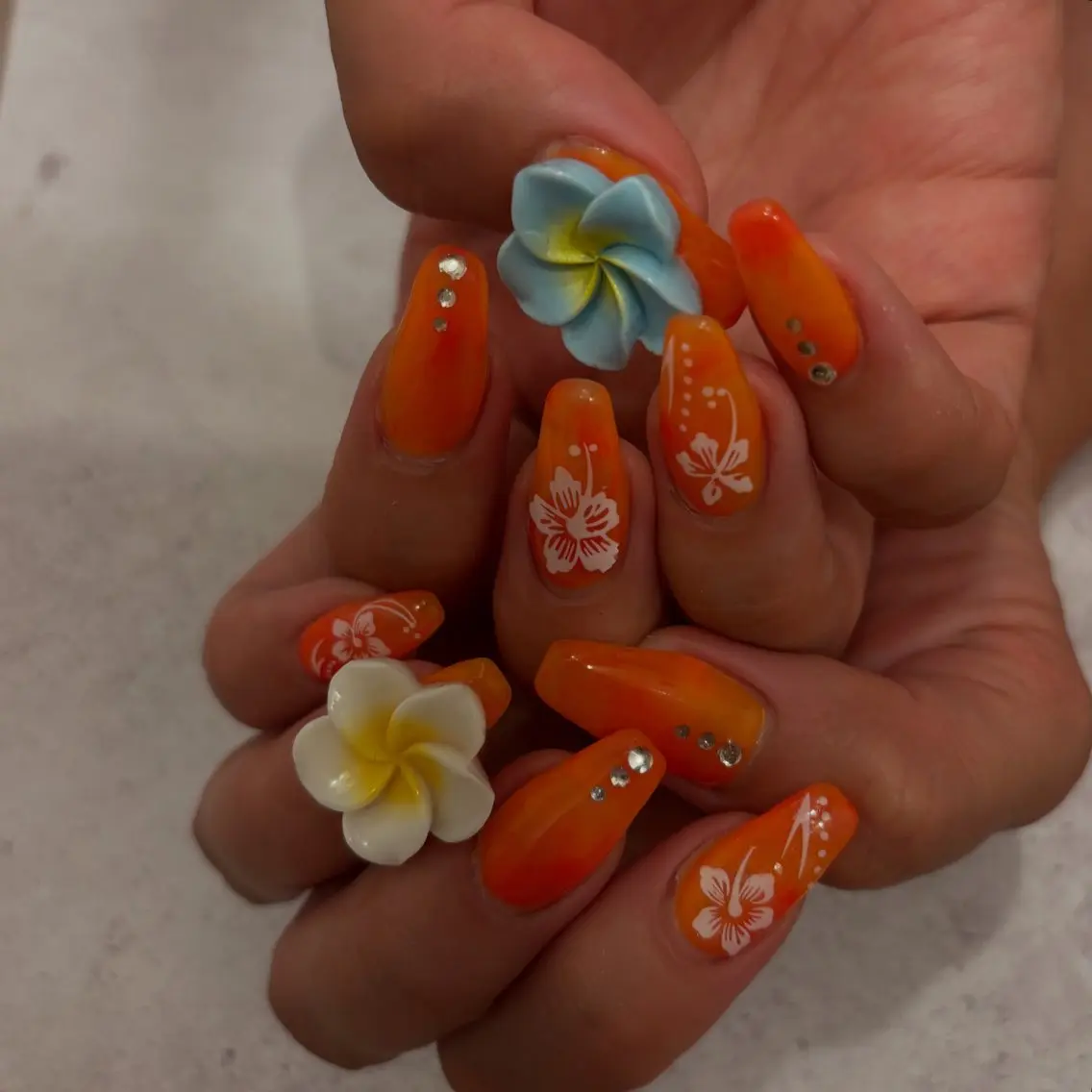 ネイル ハンドネイル Sea  nail by emaのネイルデザイン