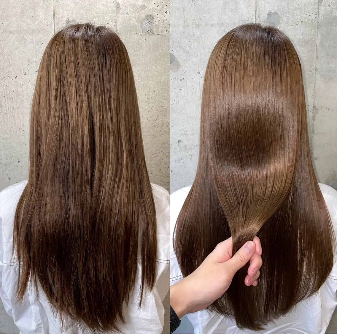 ロング カット ヘアカラー トリートメント 田村 聖輝のヘアスタイル