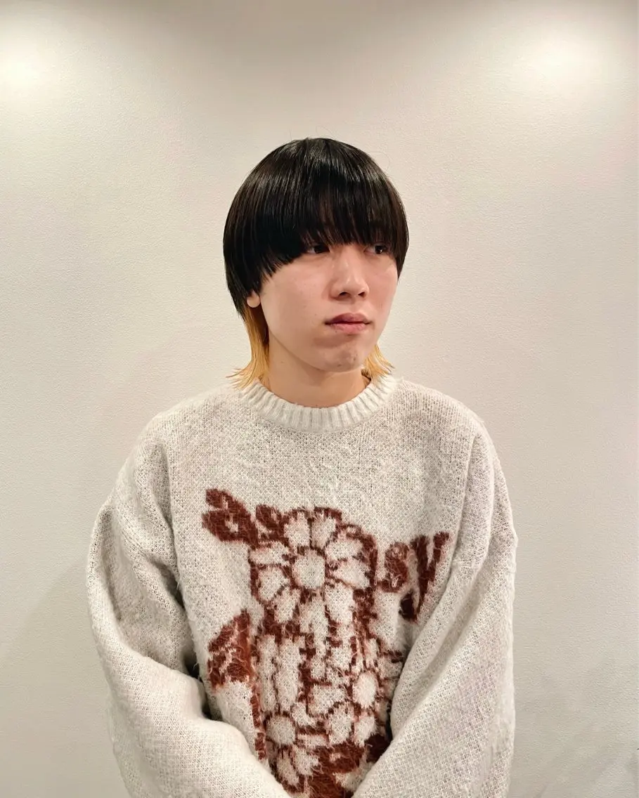 ショート メンズ ヘアカラー 悦喜 雅史のヘアスタイル