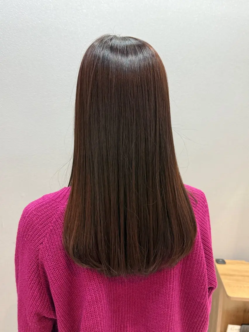 セミロング カラー ヘアカラー 透明感カラー/パーマ 🌀アオノのヘアスタイル