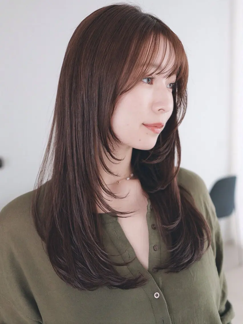 ロング カット ヘアカラー MODE K’s西宮 JR西宮のヘアスタイル