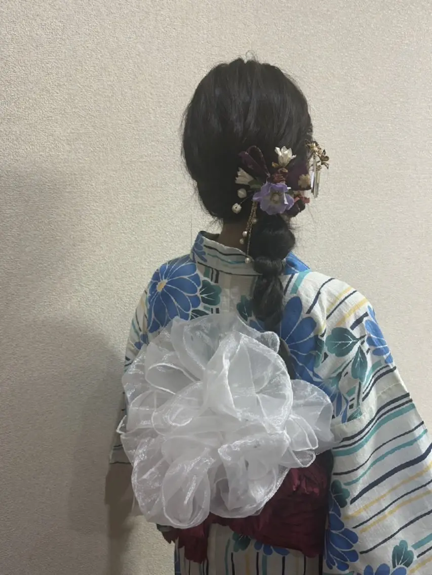 浴衣着付け&ヘアセット👘🪻の写真