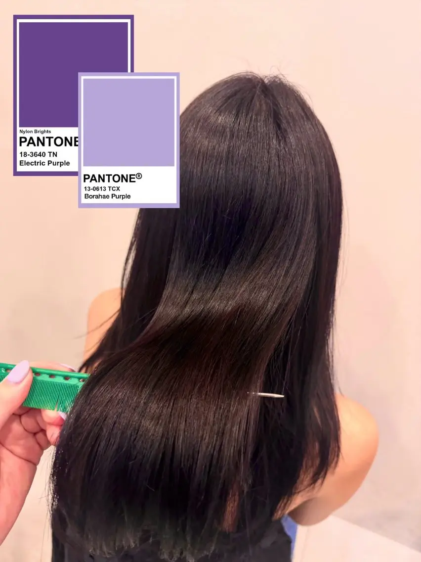 カラー バイオレットカラー Agu.hair ミサキのヘアスタイル