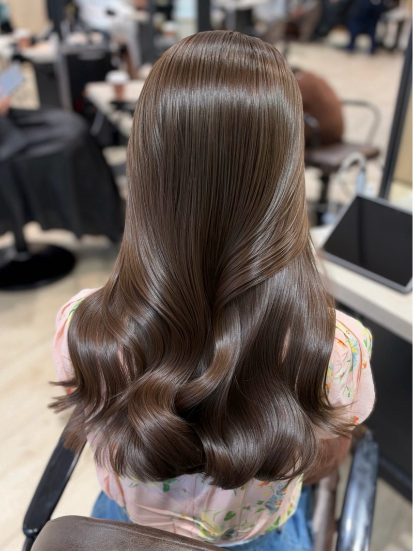 セミロング カラー ブリーチ ブラウンカラー 透明感カラー ラベンダーカラー ブリーチなしカラー カット ヘアカラー トリートメント 銀座/艶髪🤍 髪質改善/Makoのヘアスタイル