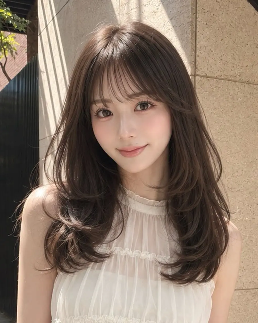 セミロング カット Ami/レイヤー /柔らかカラー🌷のヘアスタイル