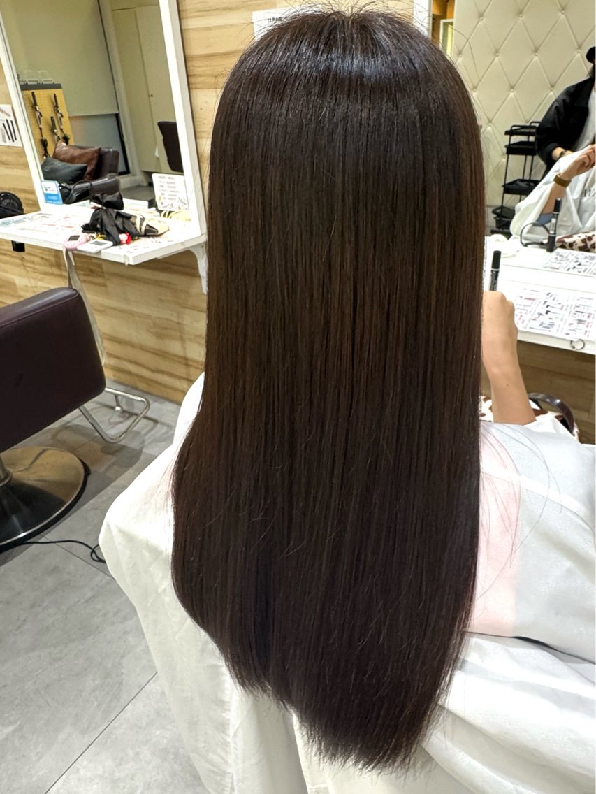 ロング カラー ショコラグレージュ 透明感カラー グレージュ YUI 💗˖⁺のヘアスタイル