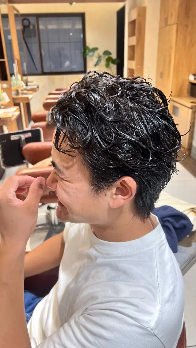 パーマ メンズ カット パーマ 新宿/メンズパーマ/ メンズ特化/和田瑞生のヘアスタイル