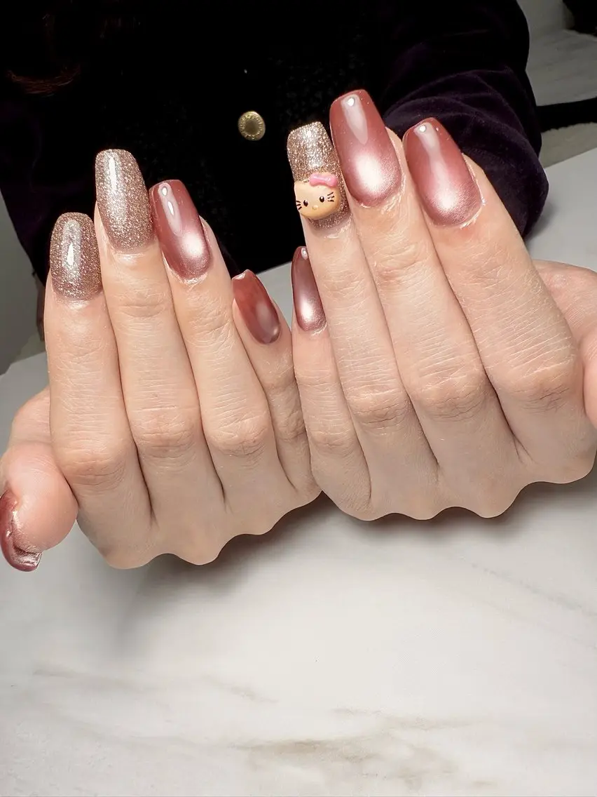 ネイル フラッシュネイル マグネットネイル Enchantée yukaのネイルデザイン