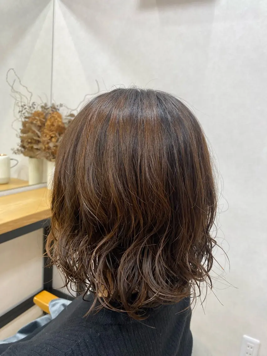 ショート パーマ カット パーマ HIYORI🧁 登戸のヘアスタイル