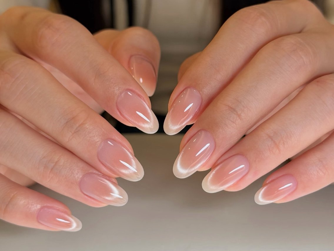 ネイル ブラウン フットネイル フレンチネイル グラデーション 氷ネイル・うるうるネイル ハンドネイル Mixx Nail_ Studioのネイルデザイン