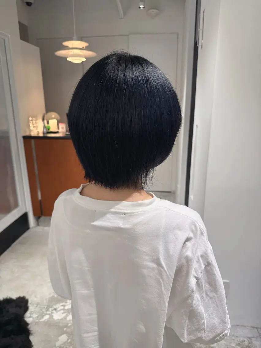 カラー ハイトーンカラー ヘアカラー ヘアセット 秋永 鈴のヘアスタイル