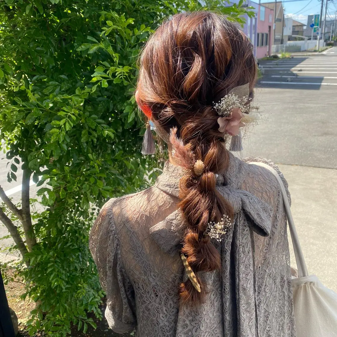ロング ヘアアレンジ アオトソラ いしざかのヘアスタイル
