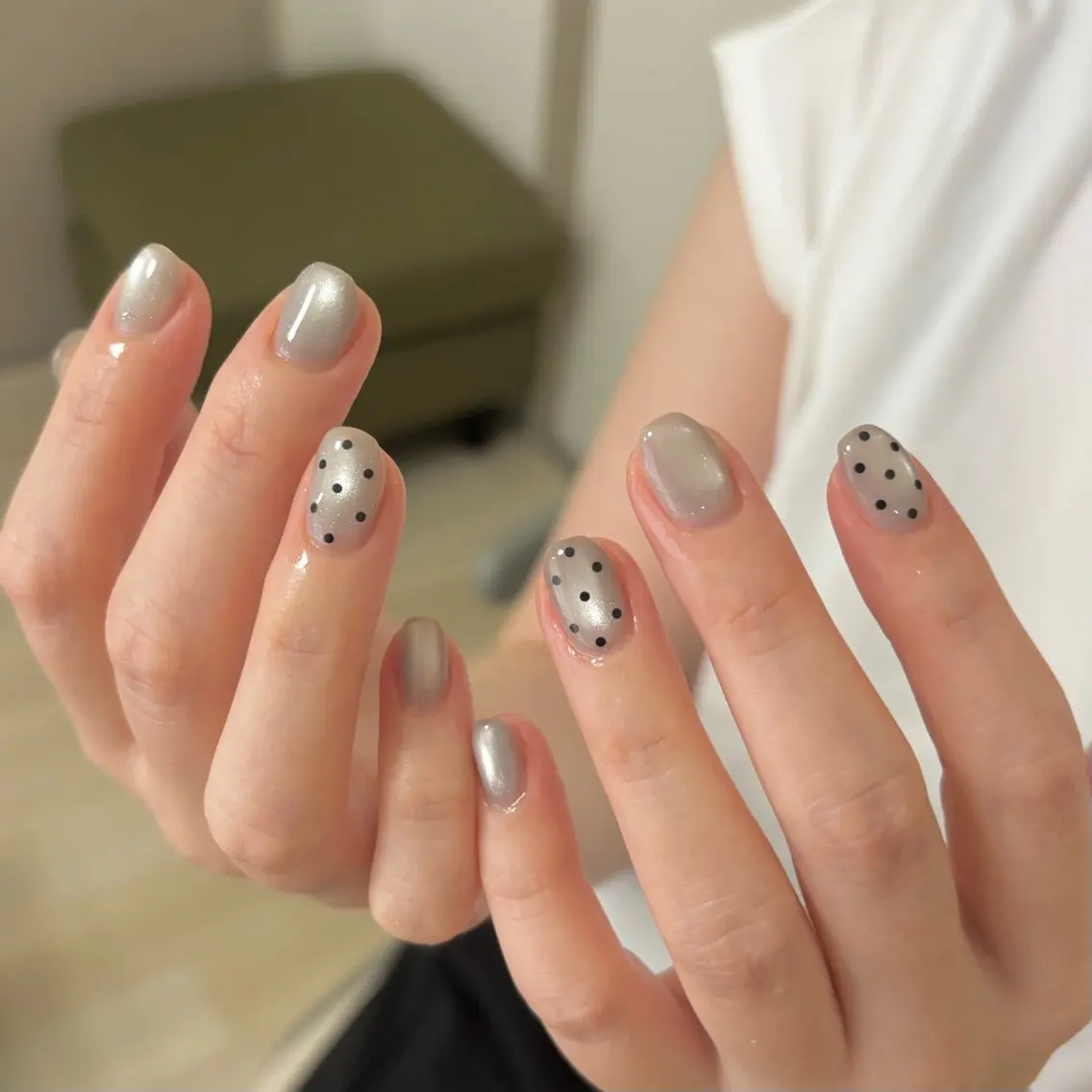 ネイル ドット マグネットネイル ハンドネイル moufu.nail /sayaka 本町のネイルデザイン