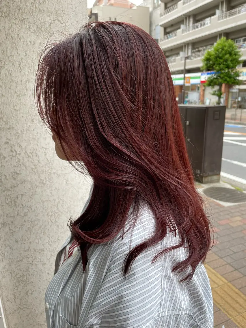 セミロング ヘアカラー トリートメント CoCooN Hiromiのヘアスタイル