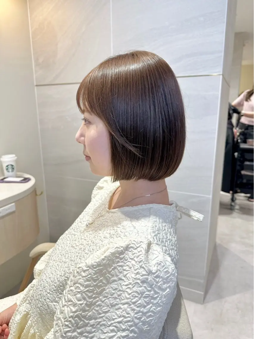ショート ボブ 似合わせカット カット無料｜レイヤー カット｜韓国モテへアのヘアスタイル