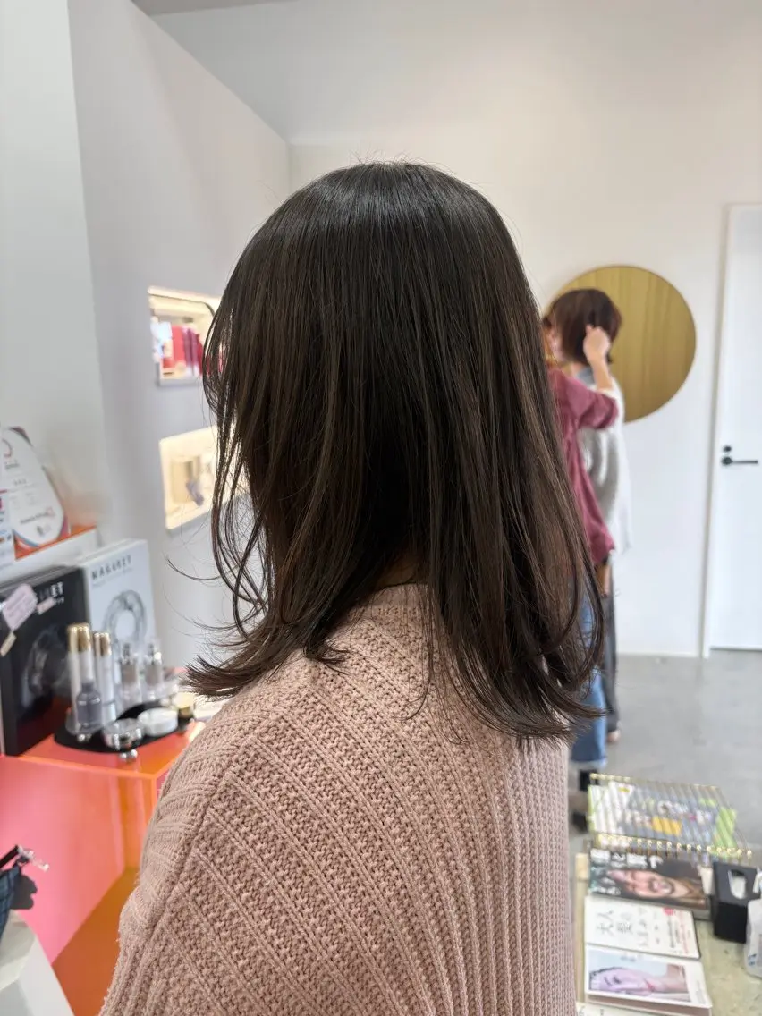 ミディアム レイヤーカット EDAME/ 心奈のヘアスタイル