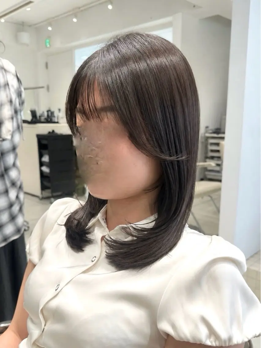 ミディアム カラー カット ヘアカラー 縮毛矯正 トリートメント ヘッドスパ ヘアセット 顔まわりカット/縮毛 /赤み消し/じょうのヘアスタイル