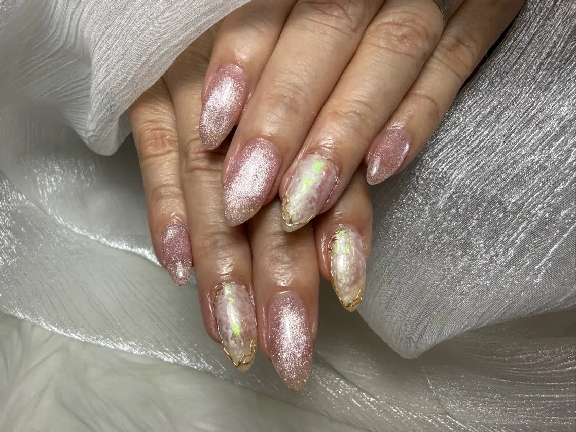 セミロング shandy nailのネイルデザイン