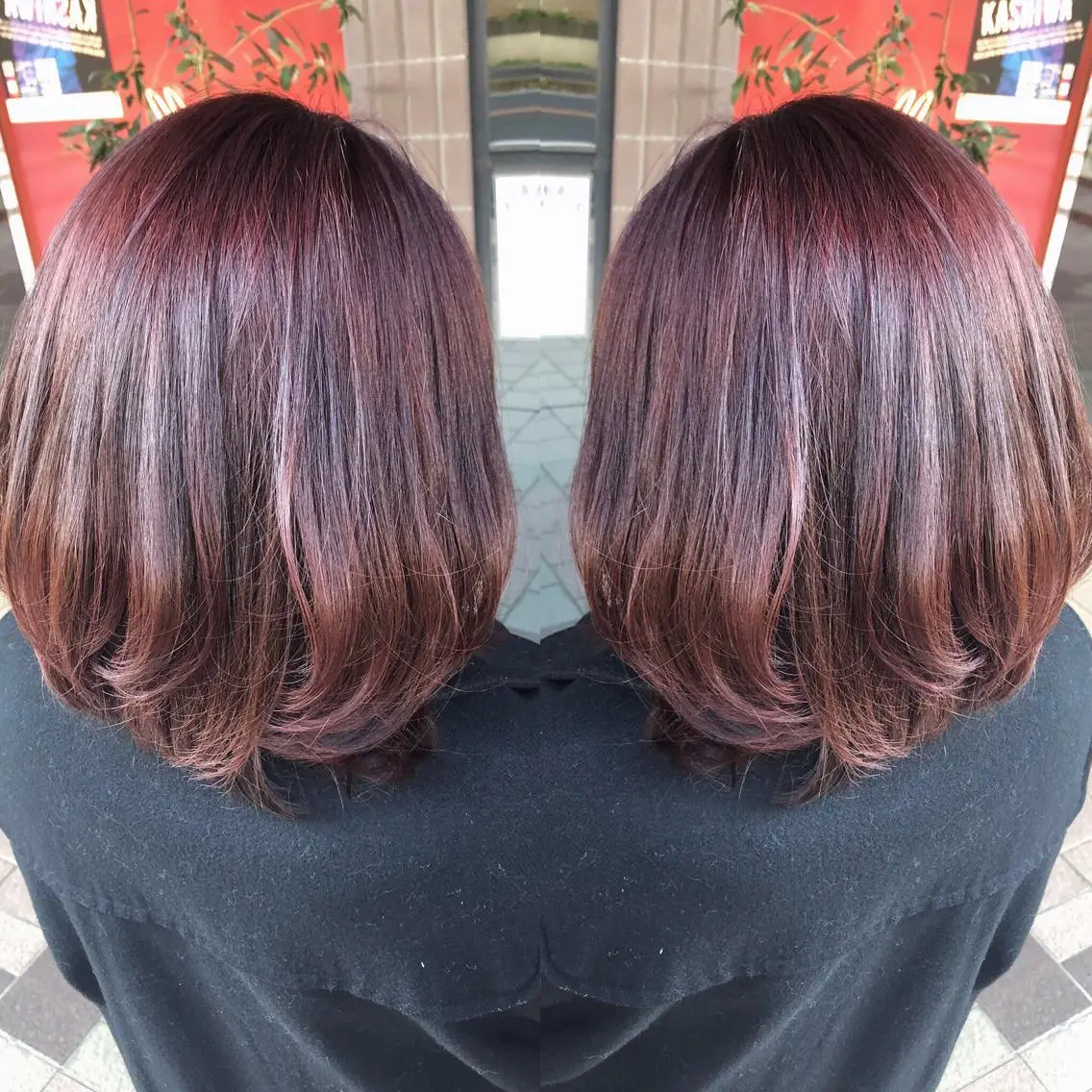 カラー バイオレットカラー ヘアカラー トリートメント 後藤 陽花子のヘアスタイル