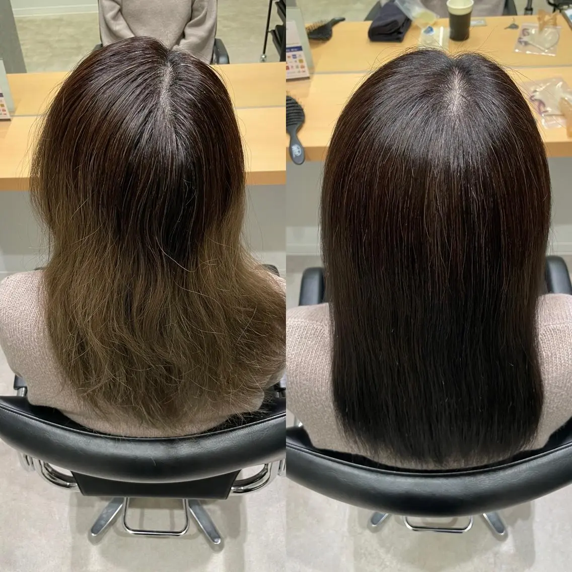 セミロング カラー アディクシーカラー エドルカラー ハイライトカラー イルミナカラー ハイライト ヘアカラー 髪質改善ヘアケア 艶髪特化/上田のヘアスタイル