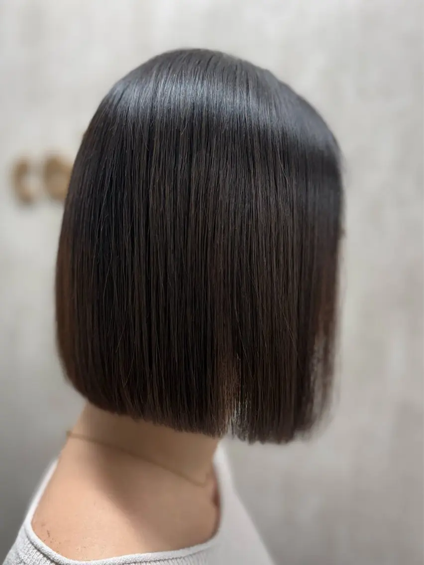 ショート カット 縮毛矯正 黒木 爽空のヘアスタイル