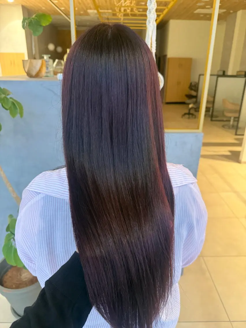 ロング カット ヘアカラー 艶髪┊︎垢抜けヘア ななみのヘアスタイル