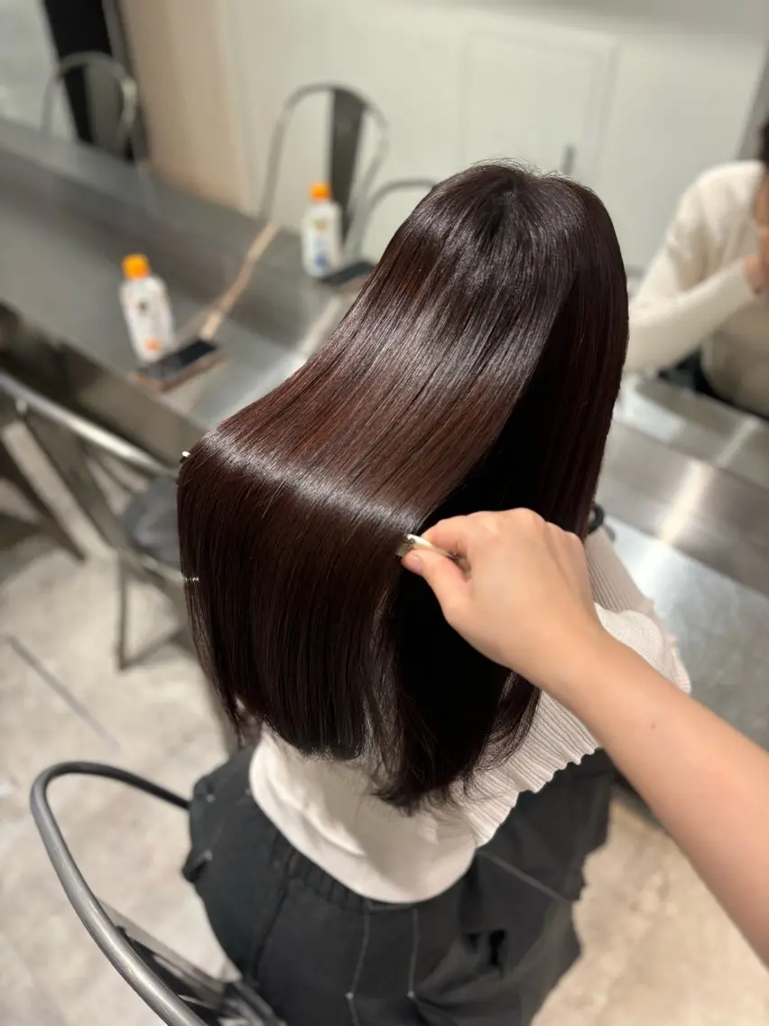 ロング 髪質改善 髪質改善♡ 保坂汐音のヘアスタイル