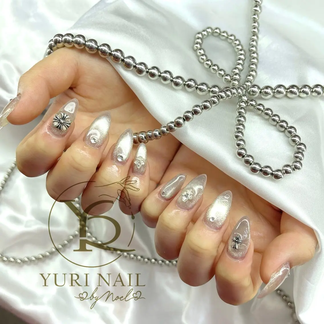ネイル チークネイル フットネイル フレンチネイル グラデーション キラキラネイル ハンドネイル フットネイル ハンドケア YURI Nail Funabashiのネイルデザイン