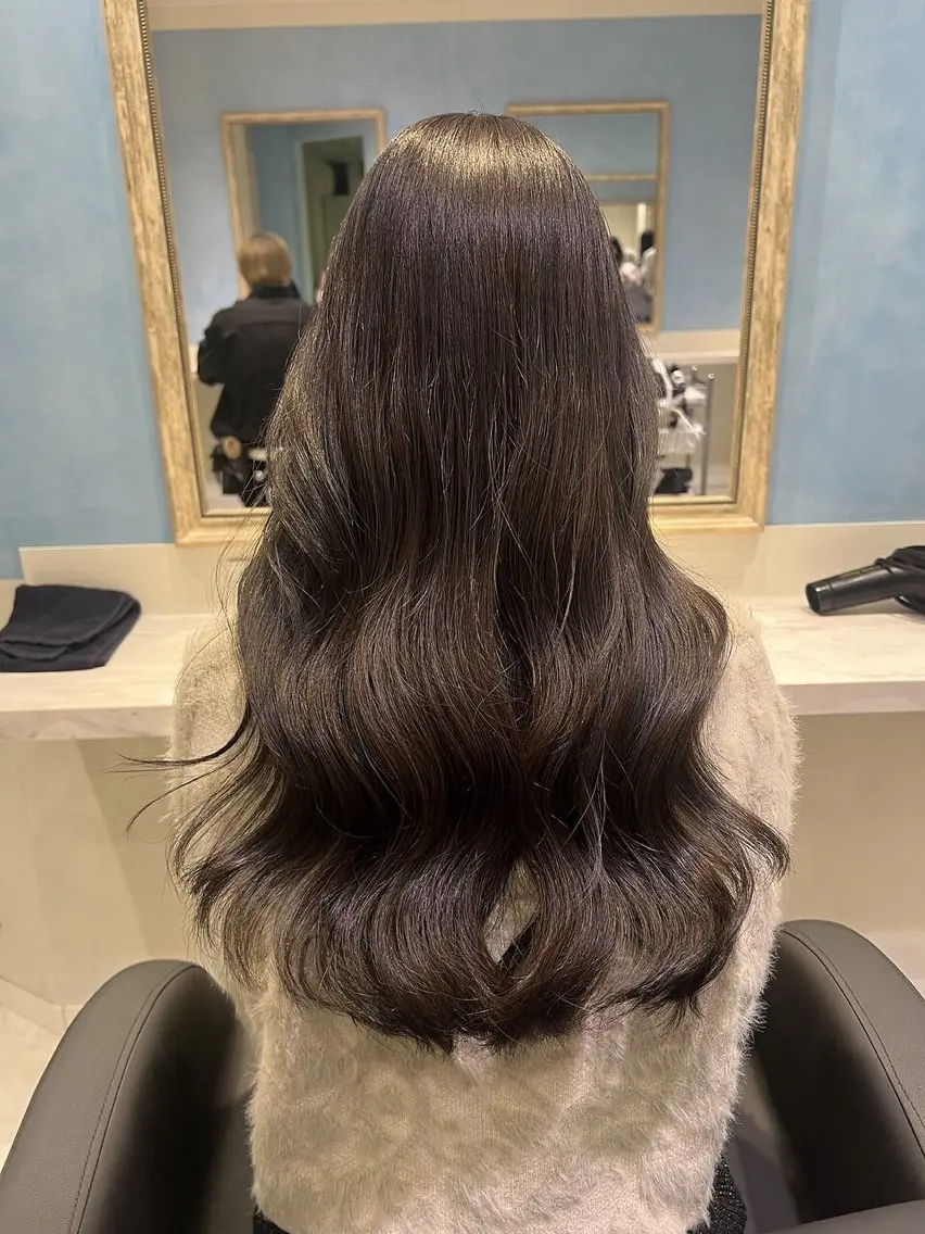 ミディアム カラー ヘアカラー トリートメント 💖ダブルカラー/ ケアカラー/レナ💖のヘアスタイル