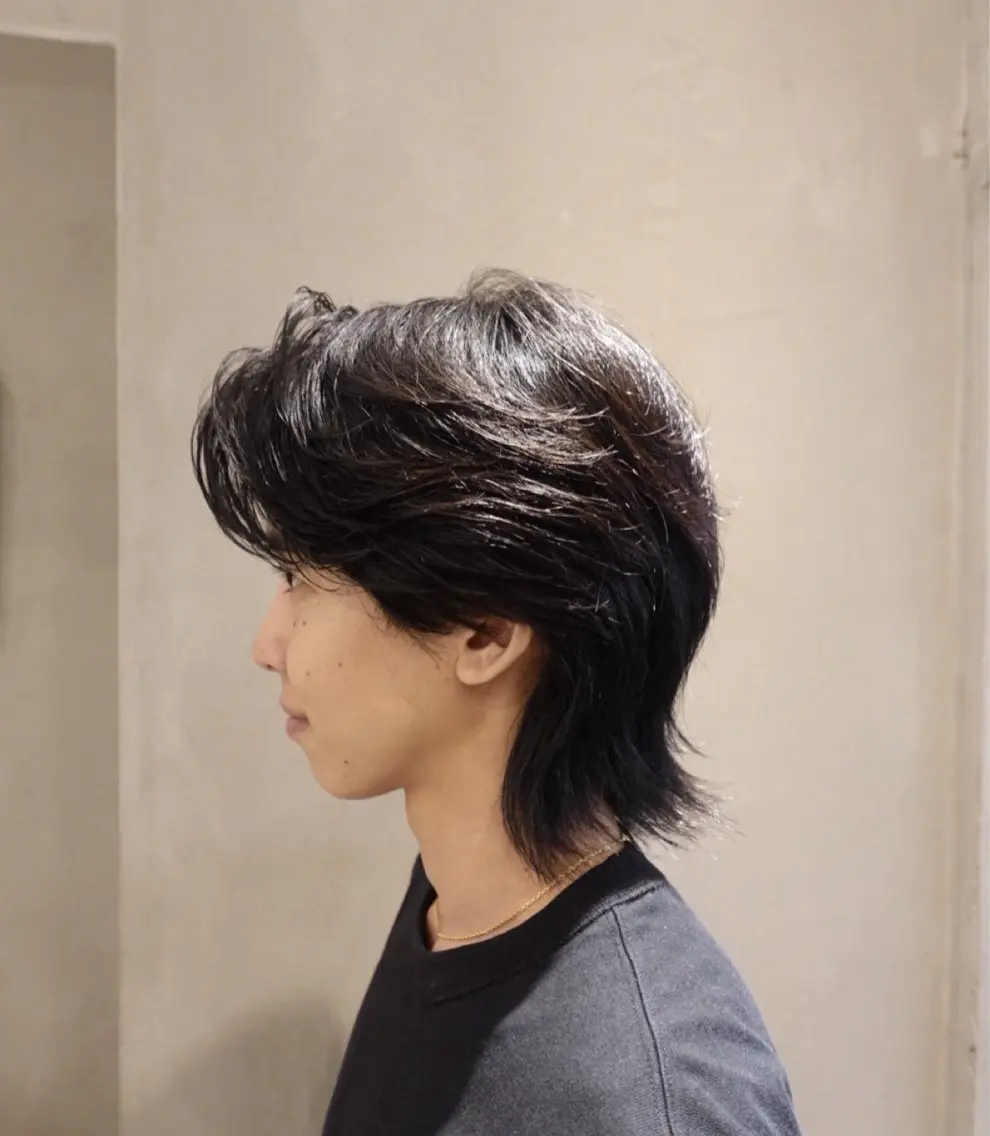 パーマ メンズ メンズパーマ スペインカール ニュアンスパーマ カット 縮毛矯正 シャドウ/フェザー/ パーマ/新宿/和真のヘアスタイル