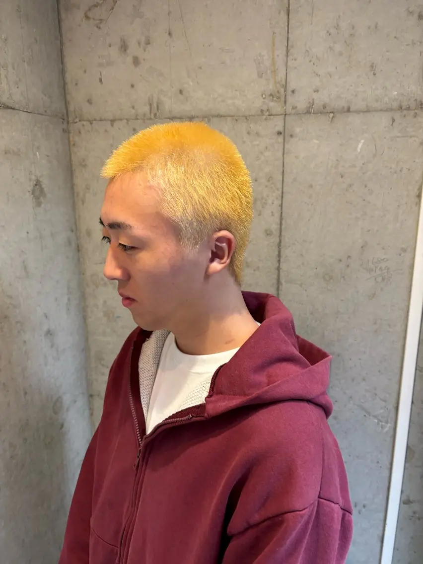 メンズ カット ヘアカラー トリートメント 🌝ぷる艶ハイトーン 柔らかヘア🍅まあやのヘアスタイル