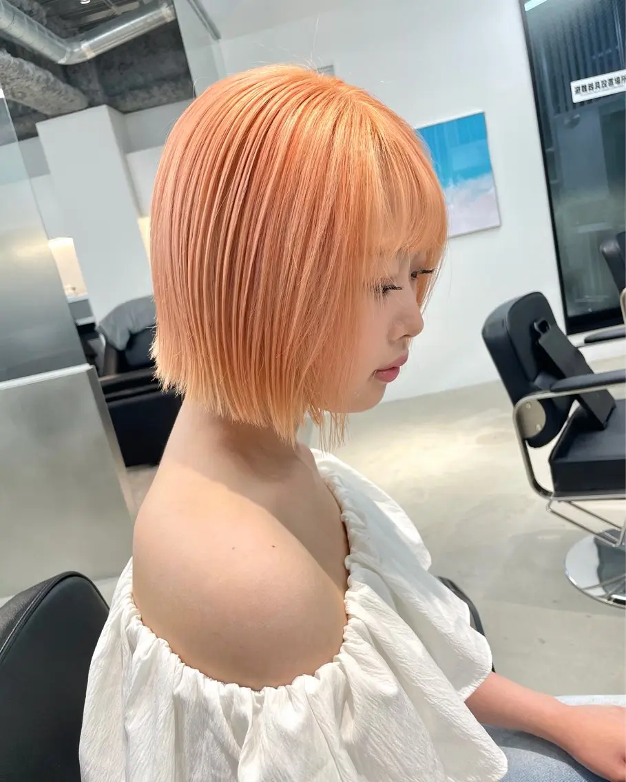 ショート ブリーチ特化🎖️ピ ンクカラー高橋さやかのヘアスタイル