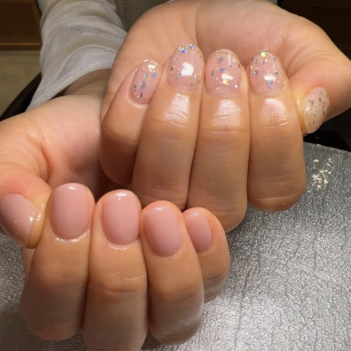 ネイル ラメ(グリッター) イエティ .のネイルデザイン