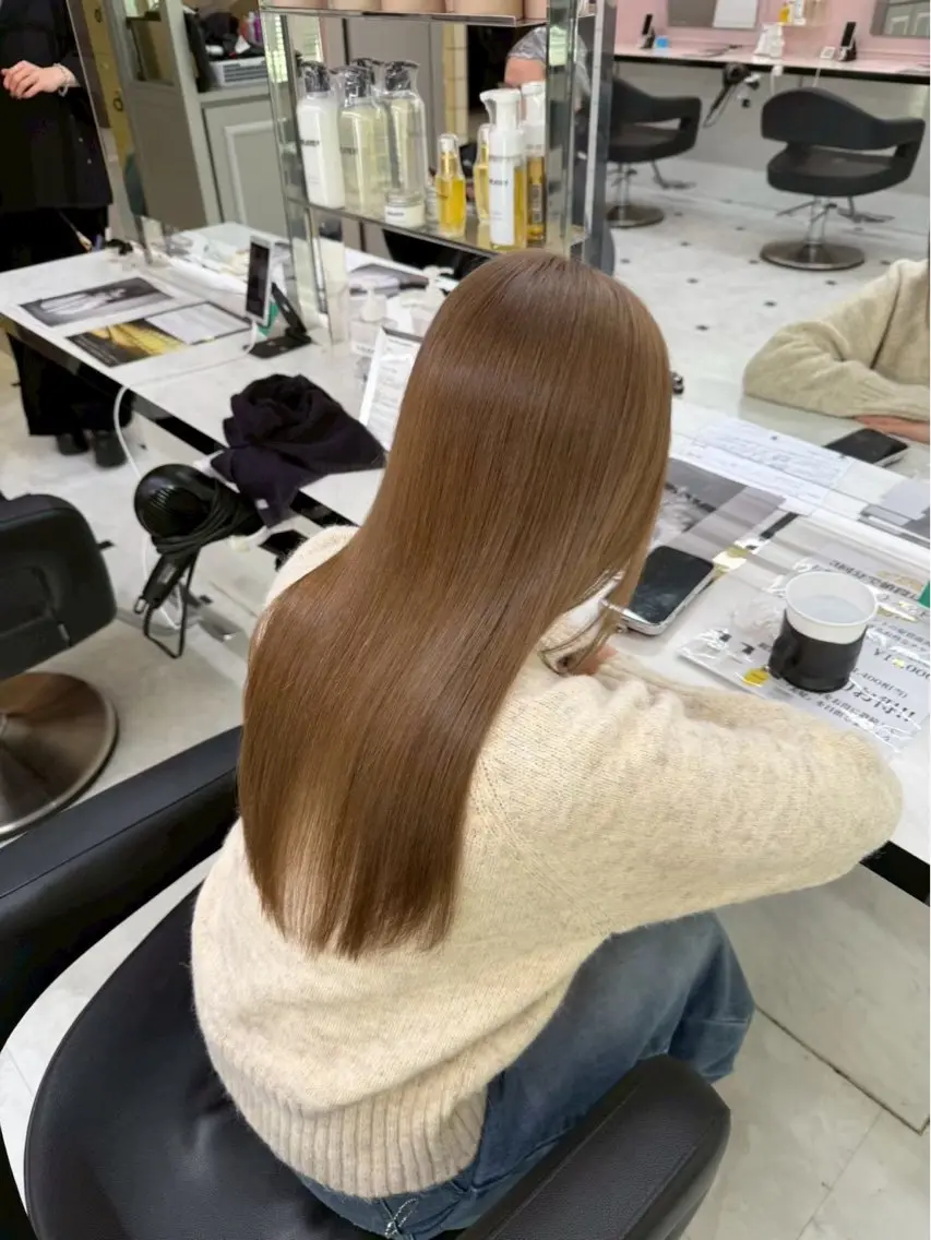 カラー カット ヘアカラー 🩶韓国透明感カラー /Yayoi🩶のヘアスタイル