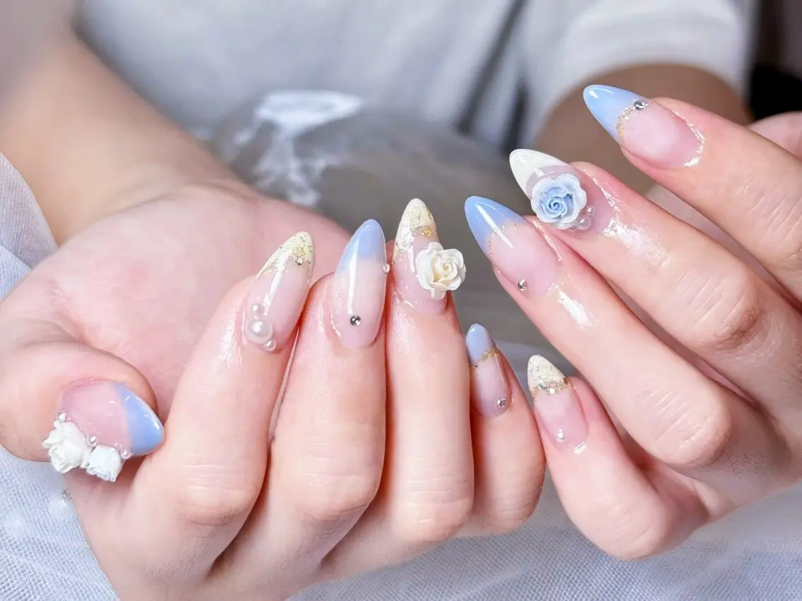 ネイル 長さ出し ロングネイル ネイルチップ ハンドネイル Kaori ちゃんのネイルデザイン