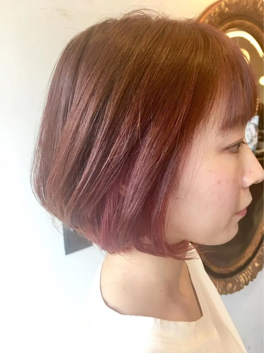 ヘアカラー🌈🌈 ロング料金 肩上+550肩下+1100胸下+1650の写真