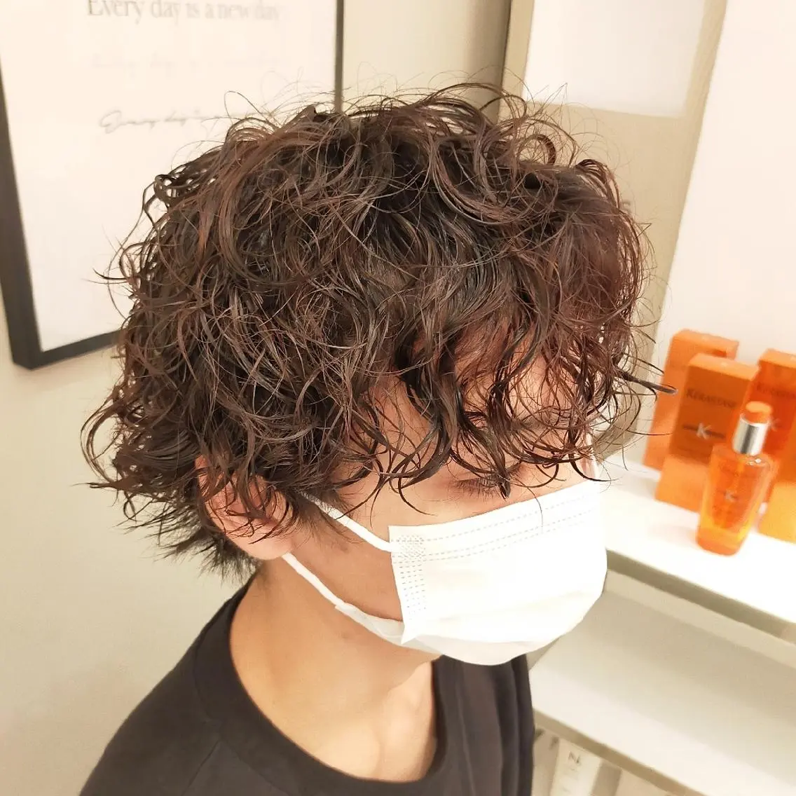 パーマ メンズ ショート メンズパーマ スパイラルパーマ 🌺夏の褒められヘア 🌺 NAO のヘアスタイル