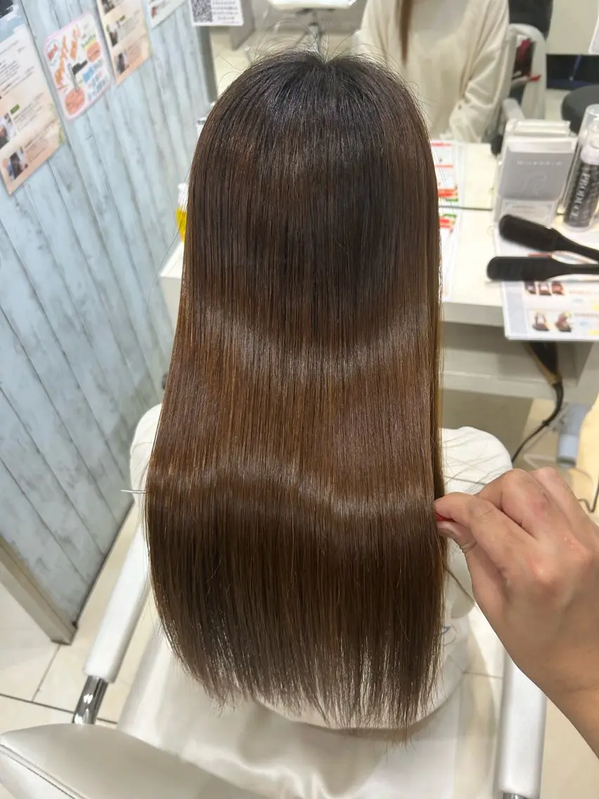 ロング ヘアカラー トリートメント 【髪質改善カラー】 瀧田嵐士🇰🇷のヘアスタイル
