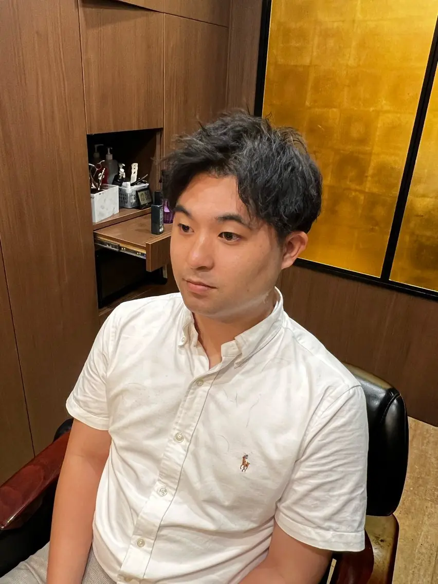 ショート パーマ ツイストスパイラルパーマ スパイラルパーマ 杉原 慶祐のヘアスタイル