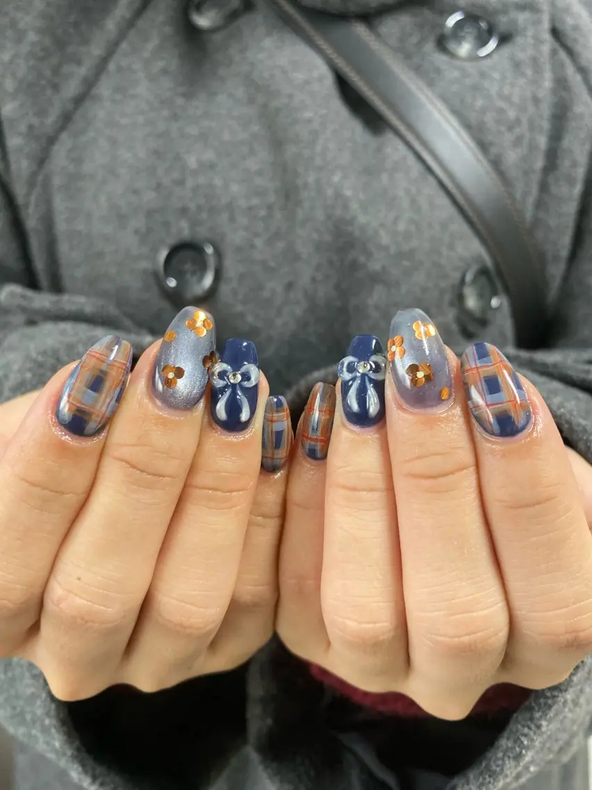 メンズ ネイル ✨akari✨千葉駅 自爪育成メンズネイルのネイルデザイン