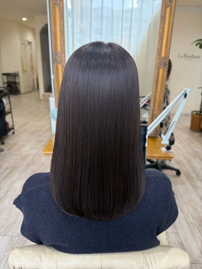 セミロング カラー 髪質改善 レイヤーカット カット ヘアカラー トリートメント 新越谷noble店長 松本拓也▶◀*.のヘアスタイル