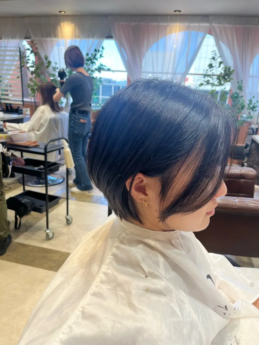 ショート 丸みショート ショートヘア okada riruのヘアスタイル